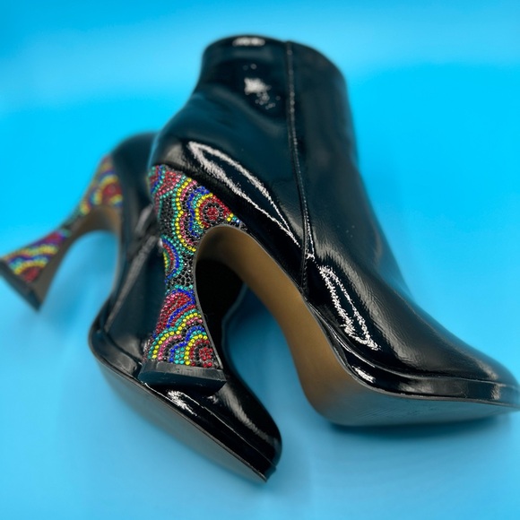 Betsy Johnson Dress Boot with Rhinestone Heels Size 9 - Picture 11 of 13